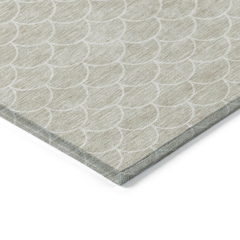 HomeRoots Geometric Transitional Rectangle Outdoor Rug