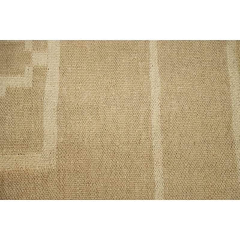 Hand Woven Oriental 100% Wool Carpet Southwestern Tribal Brown Kilim Area Rug - 5' 2'' X 3' 3''