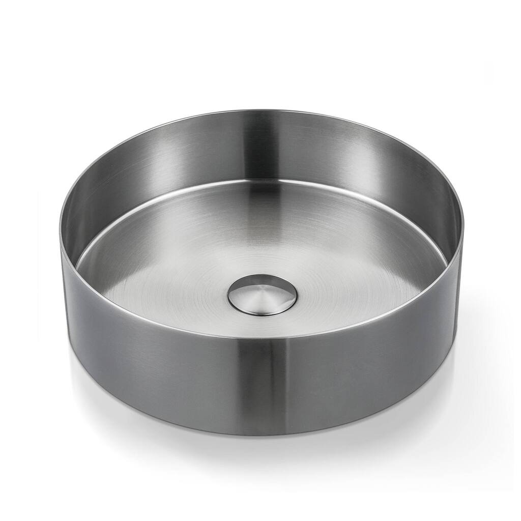 Innovaze Stainless Steel Round Vessel Bathroom Sink