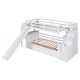 preview thumbnail 19 of 24, Twin over Twin Bunk Bed with Storage Staircase, Slide, and Multifunctional Desk with Drawers and Shelves