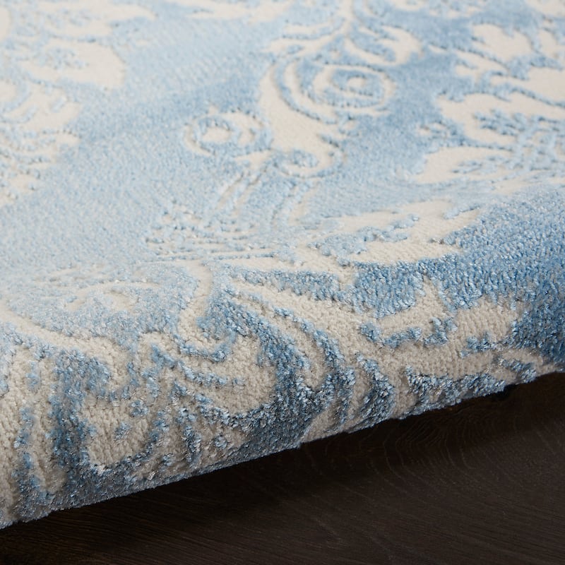 Nourison Elation Damask Pattern French Country Area Rug