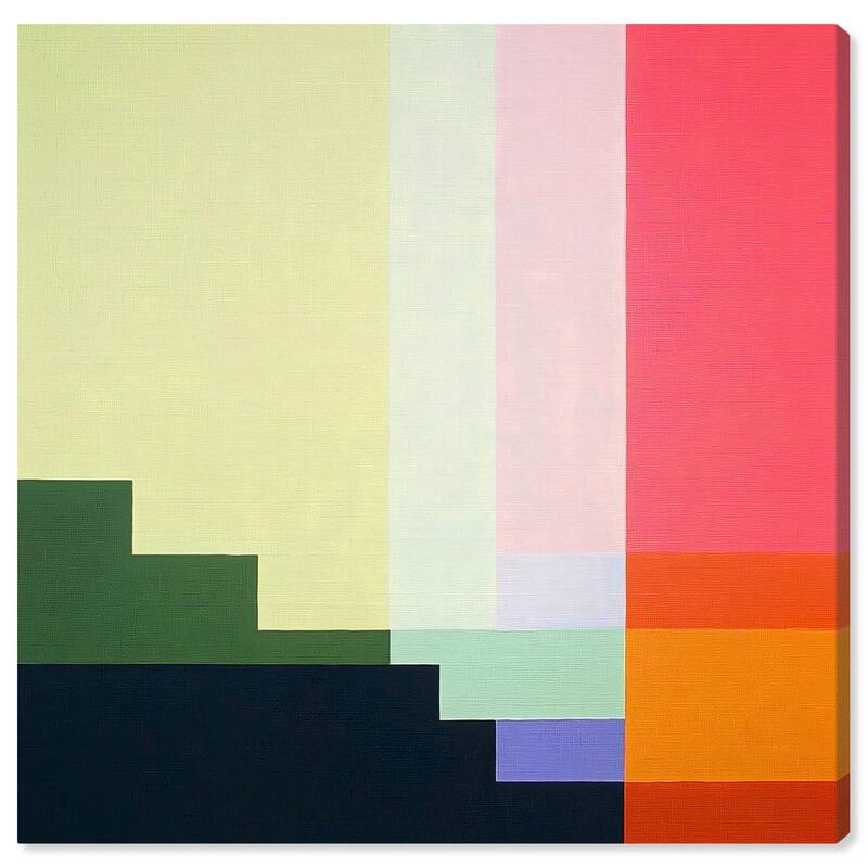 Rectilinear Rhapsody III Canvas by Art Remedy, Gallery Wrapped - 30" x 30"