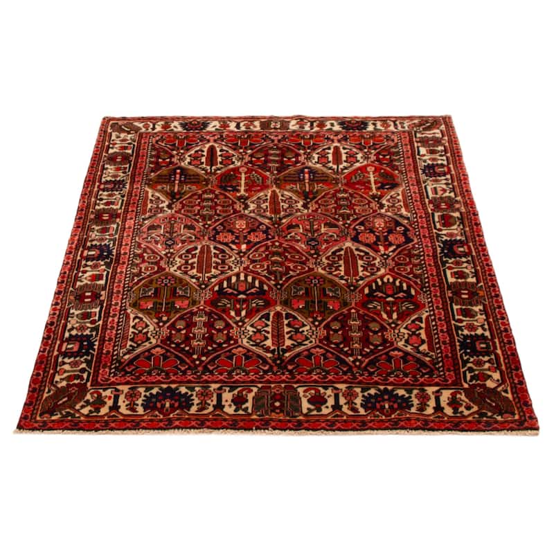 ECARPETGALLERY Hand-knotted Kayseri Red Wool Rug - 5'5 x 6'11