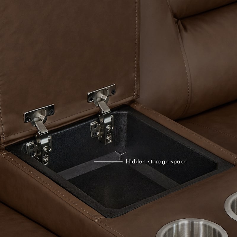3-Piece Faux Leather Modular Design Power Recliner Sofa Set with USB&USB-C Charging