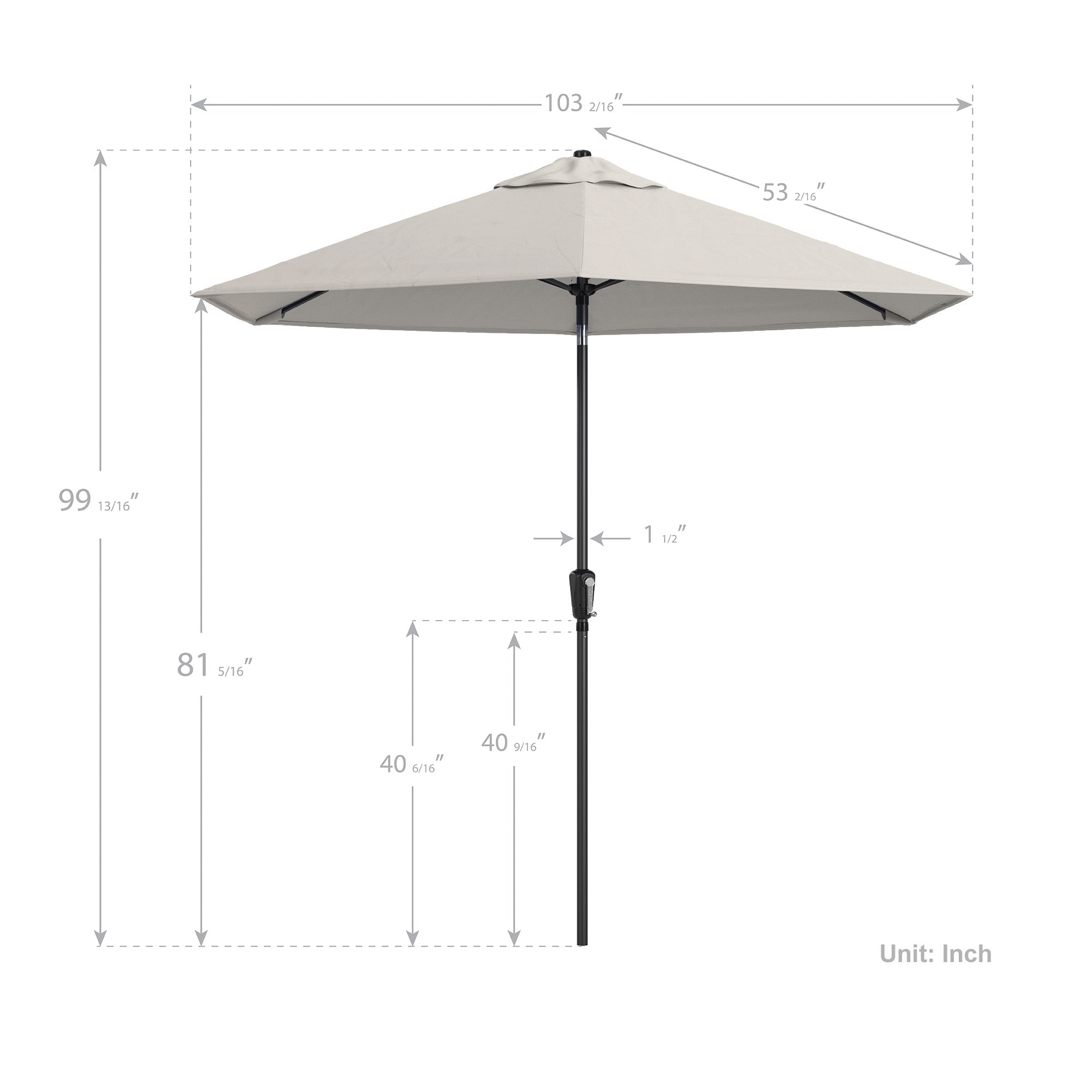 9 by 16 patio umbrella TheLAShop ft 3-Tiered Tilting with Lights 8-Rib Nature Spring 9 Patio Umbrella with Easy Crank Garvee 9' Outdoor Patio Umbrella,