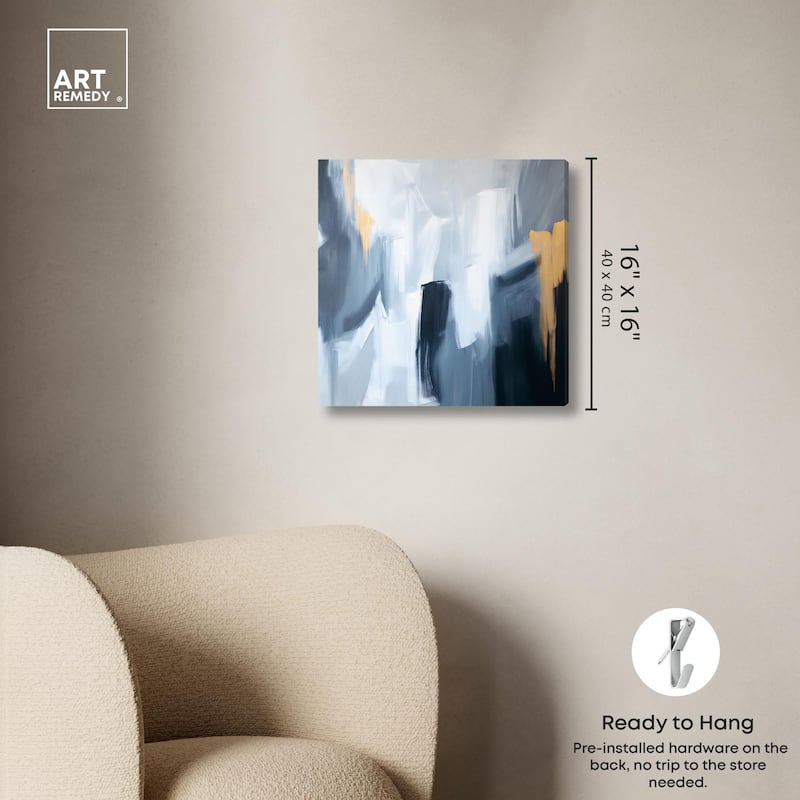 Contained Gesture II Canvas by Art Remedy, Gallery Wrapped