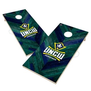 North Carolina Wilmington Seahawks Premium 2x4 Cornhole Boards - V6