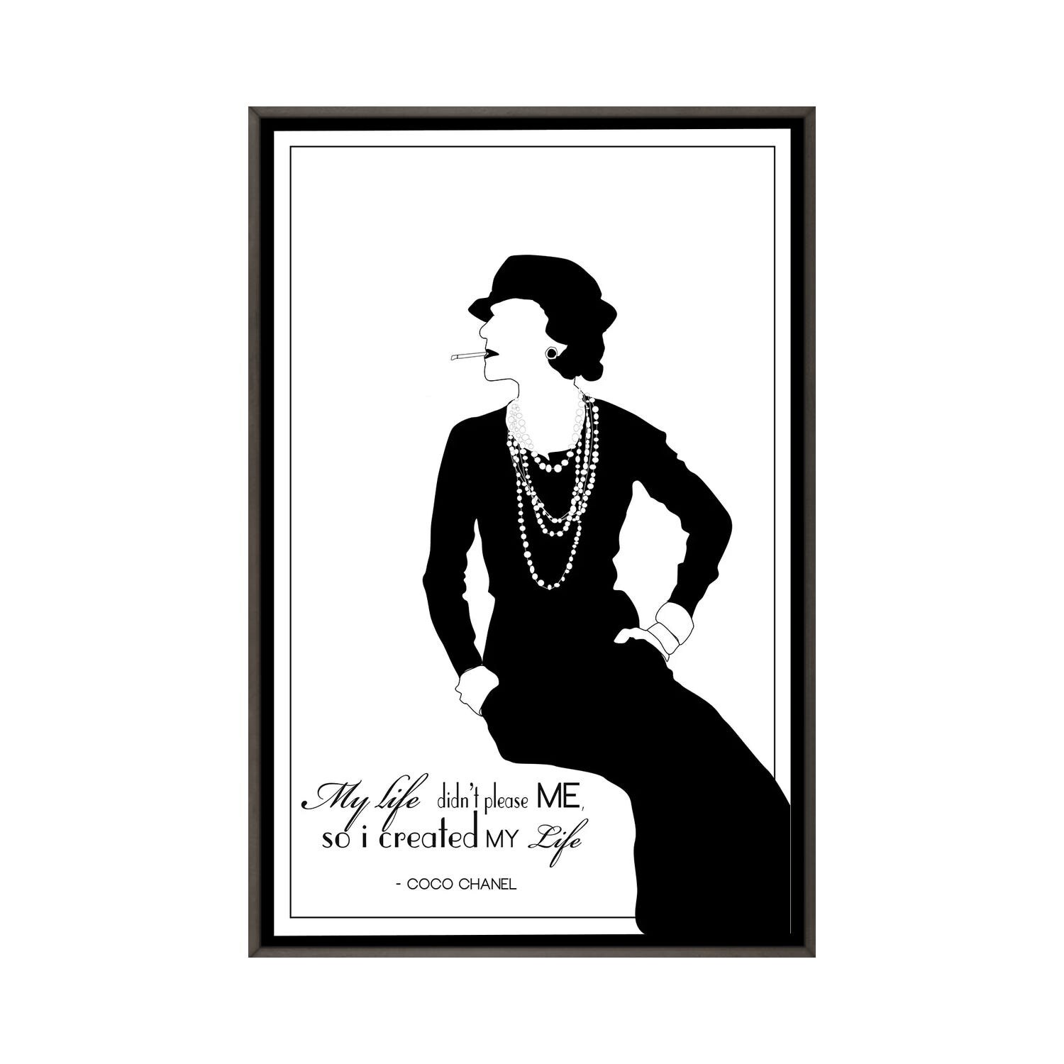 Coco Chanel Canvas Print by GNODpop