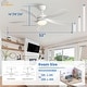 preview thumbnail 18 of 118, Sofucor 45/52 Inch Ceiling Fan with Remote & Lights Quiet DC Motor 5 Blade High CFM Modern Fan