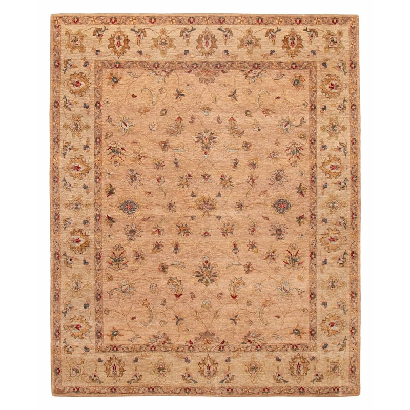 ECARPETGALLERY Hand-knotted Jamshidpour Tan Wool Rug - 8'0 x 9'9 - Tan - 8'0 x 9'9