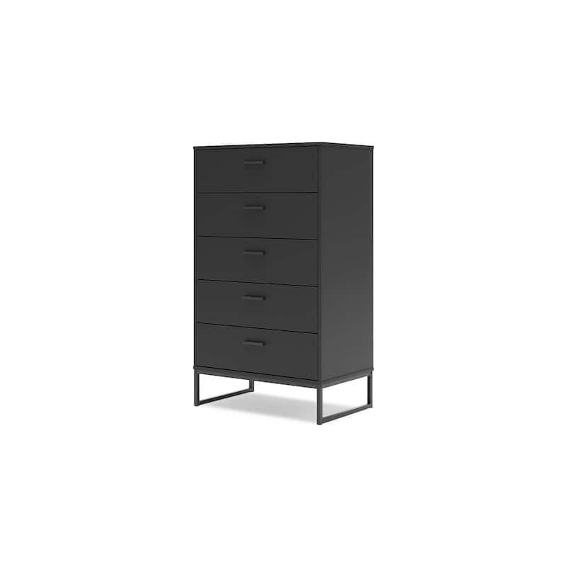 Signature Design by Ashley Socalle Black Chest of Drawers
