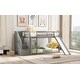 preview thumbnail 34 of 32, Twin over Twin Bunk Bed with Convertible Ladder and Slide