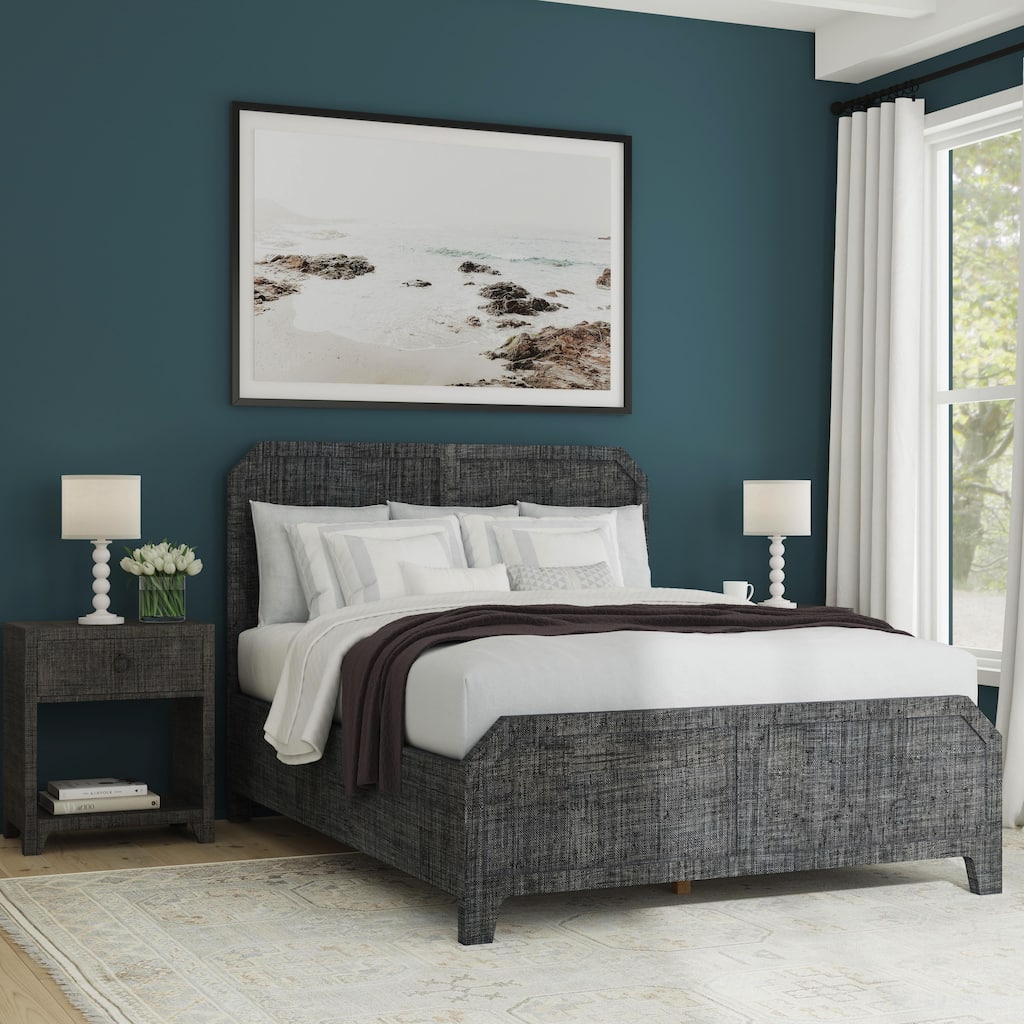Bar Harbor Raffia Panel Bed