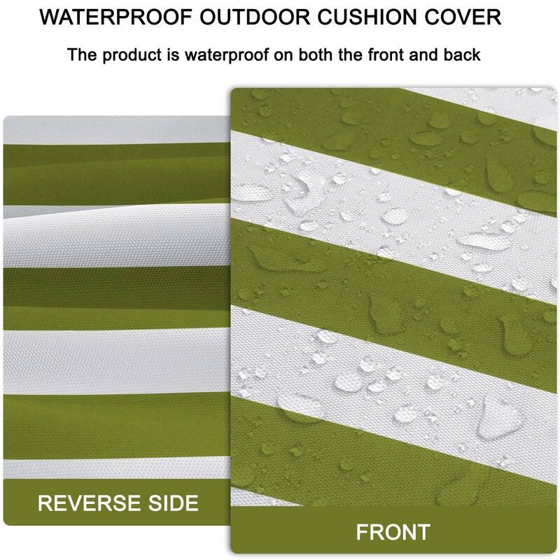 Outdoor Loveseat Cushion Set (Set of 1 Seats,48x24in, 2 Backs,24x18in )