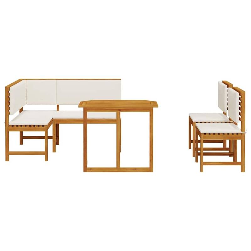 vidaXL Garden Bench Set Brown solid acacia wood - 20 x 35 x 30