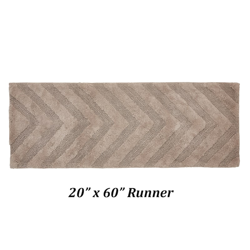 Better Trends Bathroom Rug 100% Cotton Tufted Water Absorbent Bath Rug for Shower, Sink Bath Mats Machine Wash Hugo Collection