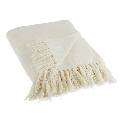 DII Soft Denim Blue Chenille Throw