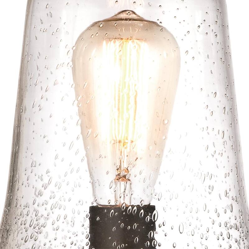 Westinghouse Brynn One-Light Outdoor Post-Top Fixture, Oil Rubbed Bronze Finish with Highlights Finish and Clear Seeded Glass