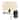 Cagli Black & Beige Shade Wall Sconces Plug-in & Hardwired Swing Arm Wall Lights, 1-Light