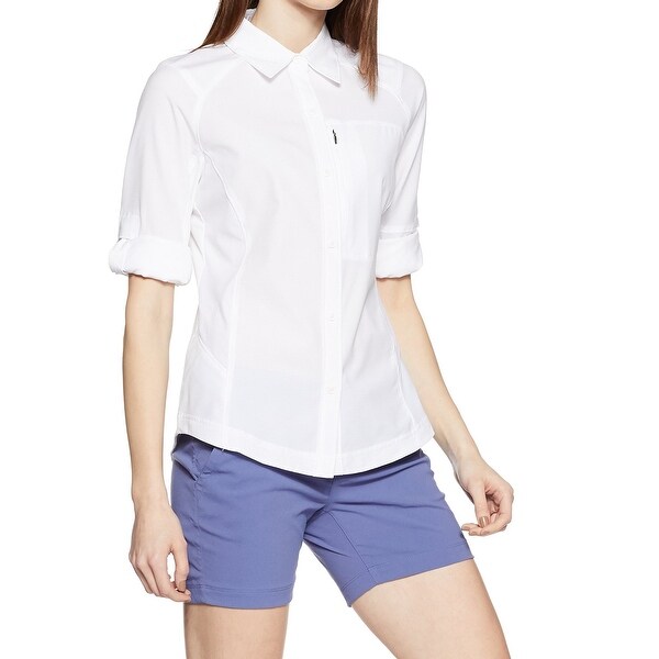 Shop Columbia White Womens Size Small S Silver Ridge ...