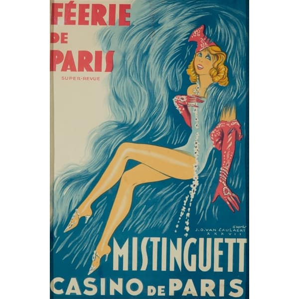 Mistinguett Casino De Paris Feerie De Paris Vintage Poster Van Caulaert France C 1937 Art Print Multiple Sizes Availab Overstock 27932100