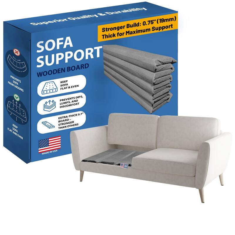 Heavy Duty Couch Support Board, Reinforced Under Cushion Panel for Sofas, Chairs & Loveseats, Easy Installation