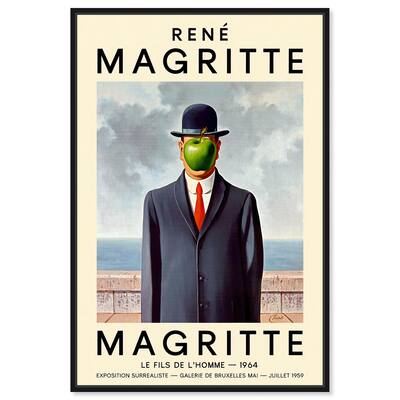 Man with the Apple Canvas by Art Remedy