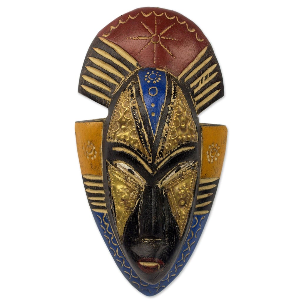 The Curated Nomad Handmade Ghana Opeyemi Wood Mask - 8