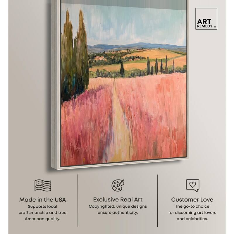 Cypress Path Canvas by Art Remedy