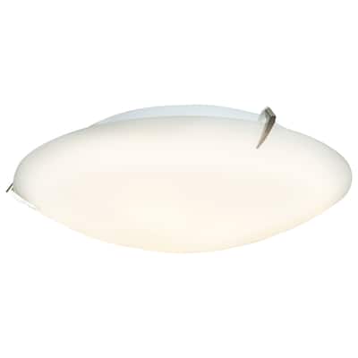 Access Lighting Zenon 2-light 12 inch Brushed Steel Flush Mount