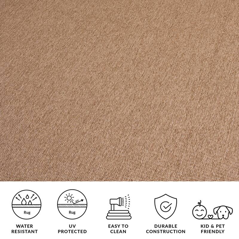 SAFAVIEH Sisal Performance Azumi Washable Indoor/Outdoor Rug - Weather Resistant & Easy Cleaning