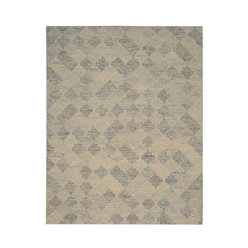 Multi Hand-Tufted Wool Transitional Modern Tufted Rug, 7'6 x 9'6, Plush Cozy Statement - L
