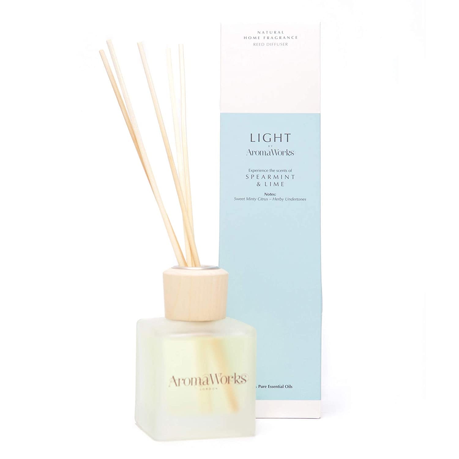 AromaWorks Light Range - Spearmint & Lime Reed Diffuser 200ml AromaWorks Light Range - Spearmint & Lime Reed Diffuser 200ml