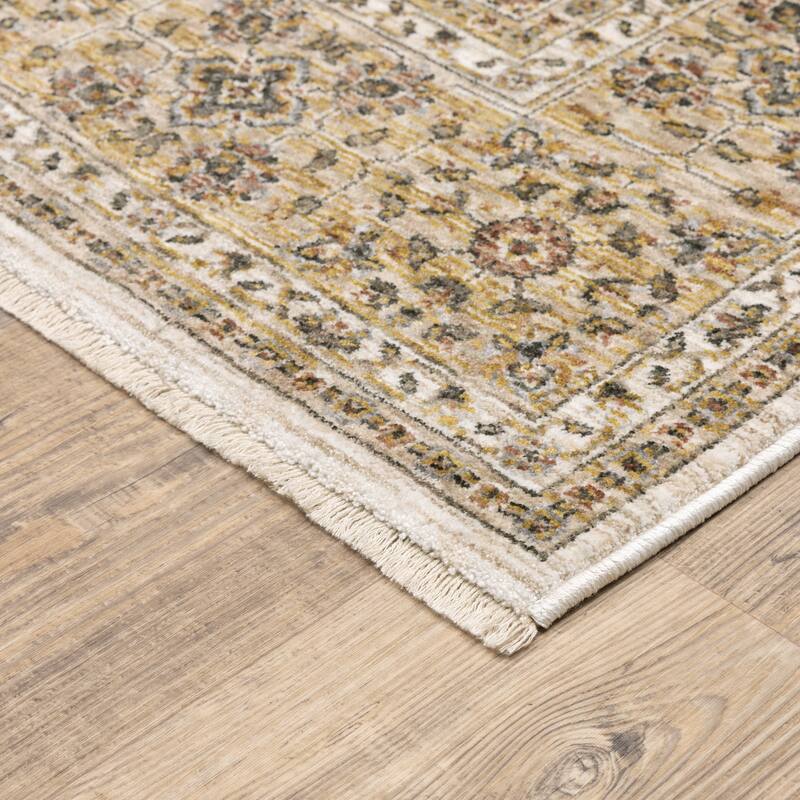 Style Haven Marley Bordered Traditional Fringed Area Rug