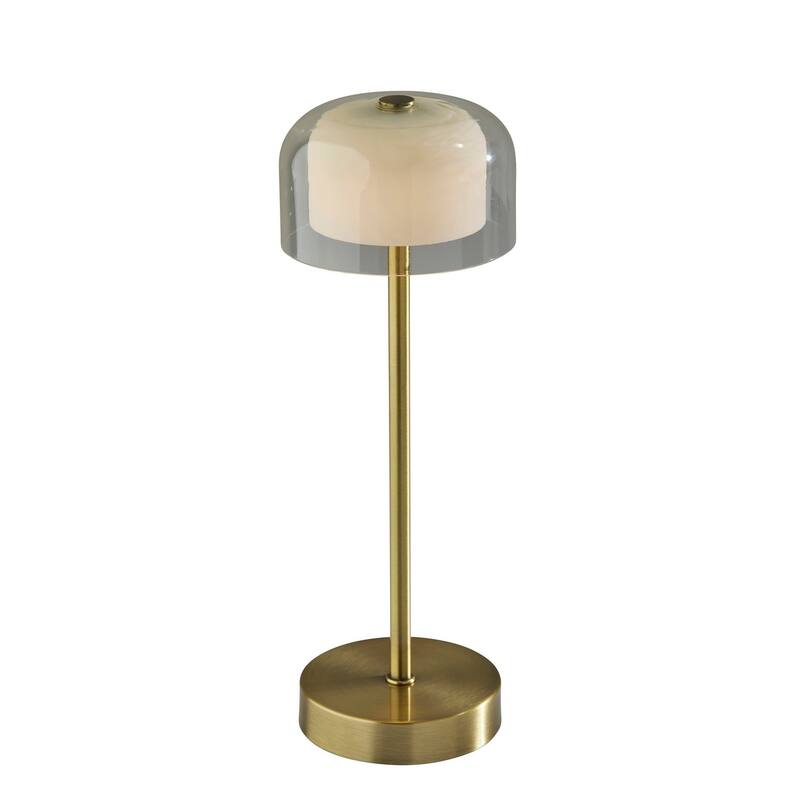Benji Cordless LED Table Lamp - Antique Brass