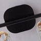 preview thumbnail 11 of 9, ExBrite Modern Rose Gold Dimmable 4-light Bathroom Crystal Vanity Lights Wall Sconces - Black/Rose Gold