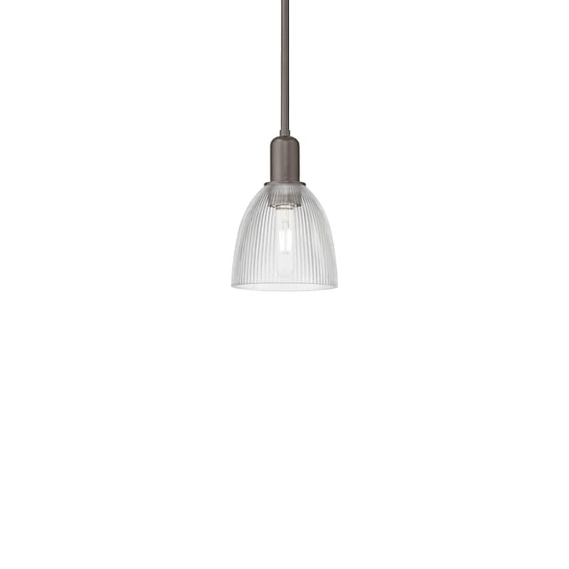 Innovations Lighting 716-1S-10-6 Castile Pendant Castile 6" Wide Mini - Oil Rubbed Bronze / Clear