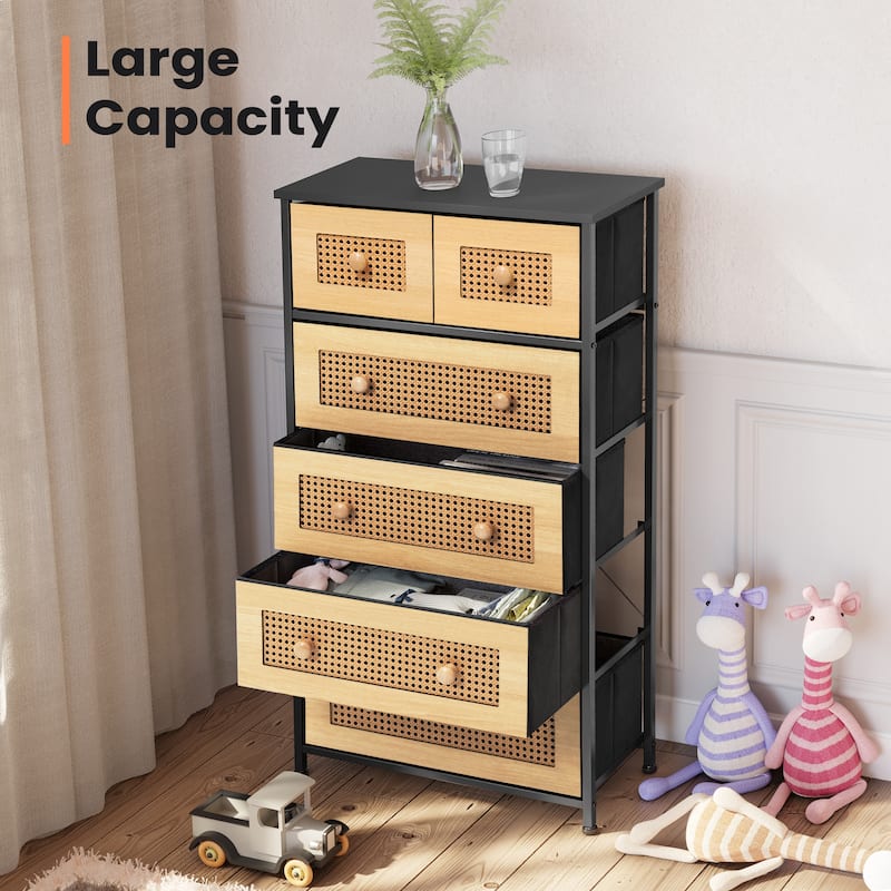 Pellebant 6 Drawers Vertical Dresser Storage Tower