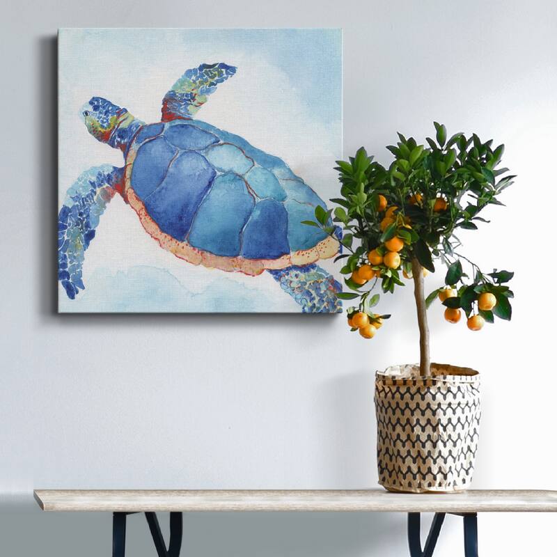Galapagos Sea Turtle II-Premium Gallery Wrapped Canvas - Ready to Hang
