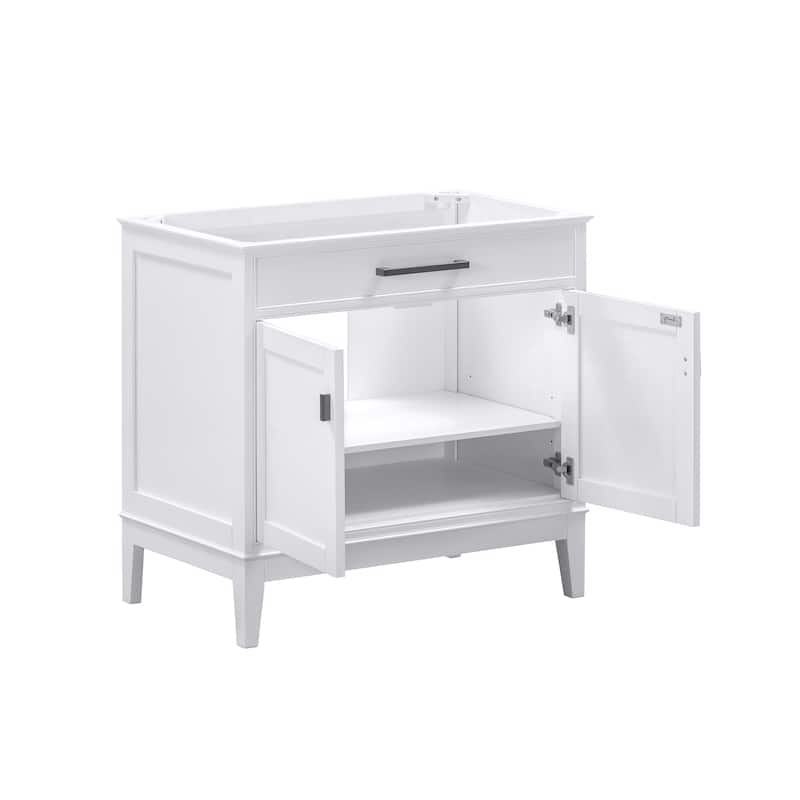 Madison 36 in. Single Bathroom Vanity in White - 36"W x 21"D