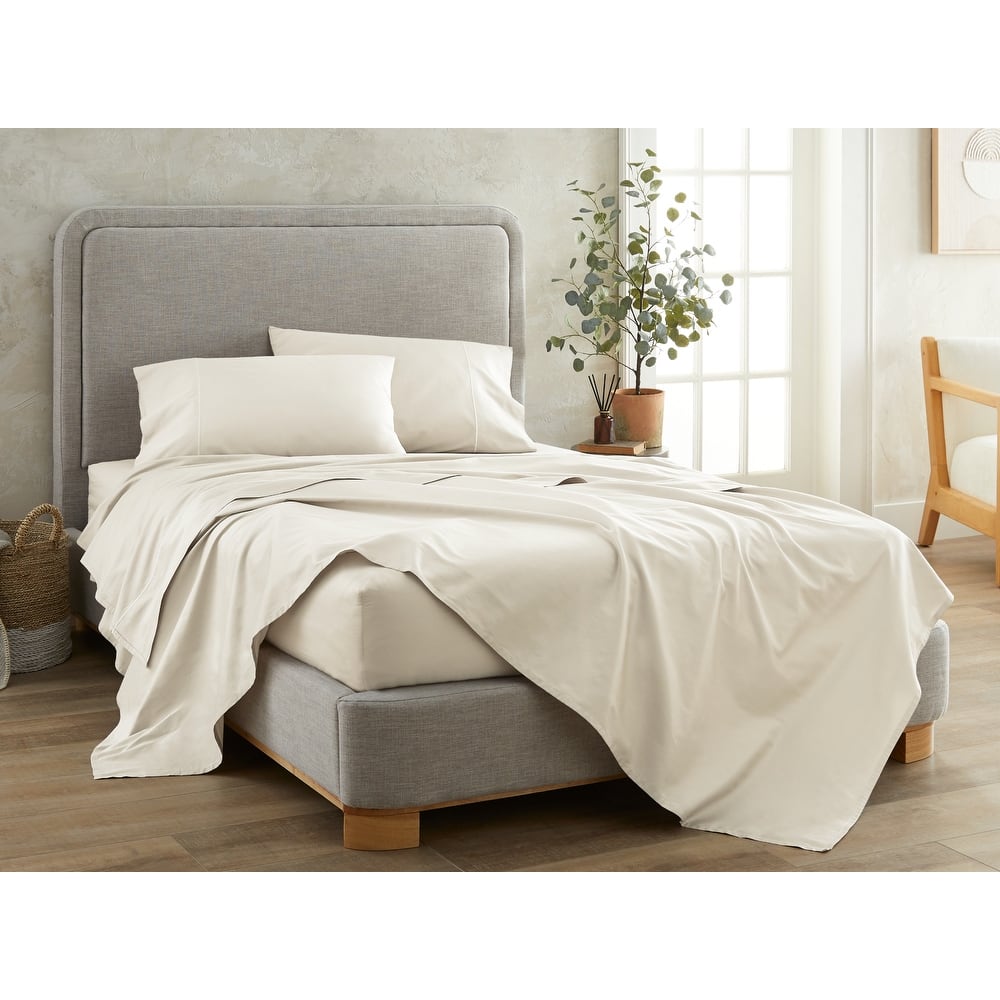 Organic Cotton Sateen Bed Sheets - 300 Thread Count