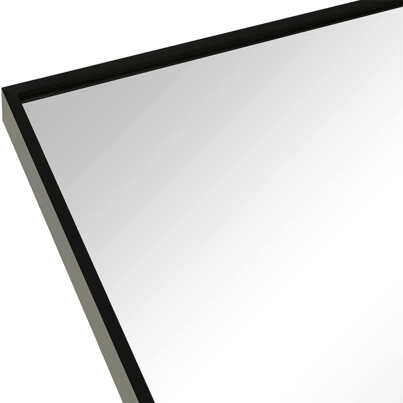 24"x32" Metal Framed Arched Mirror with Shatterproof Film and Hooks