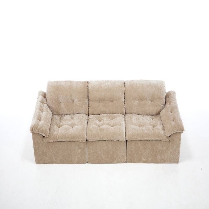 Modular Convertible Cushioned Sleeper Sofa Set