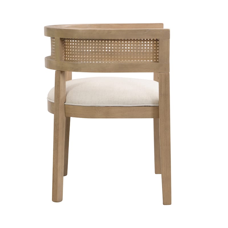 Lythor 7pc Dining Set with Cushioned Seats, Cane Rattan Webbing, Rubberwood by Christopher Knight Home