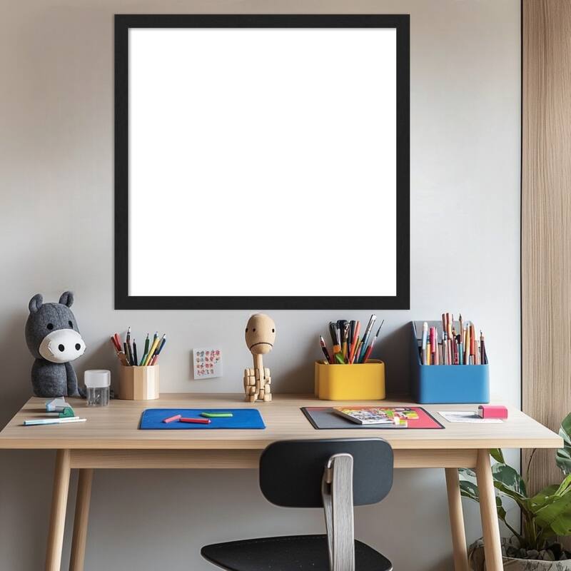 Amanti Art Grace Brushed Gold Narrow Framed Dry Erase Magnetic Board