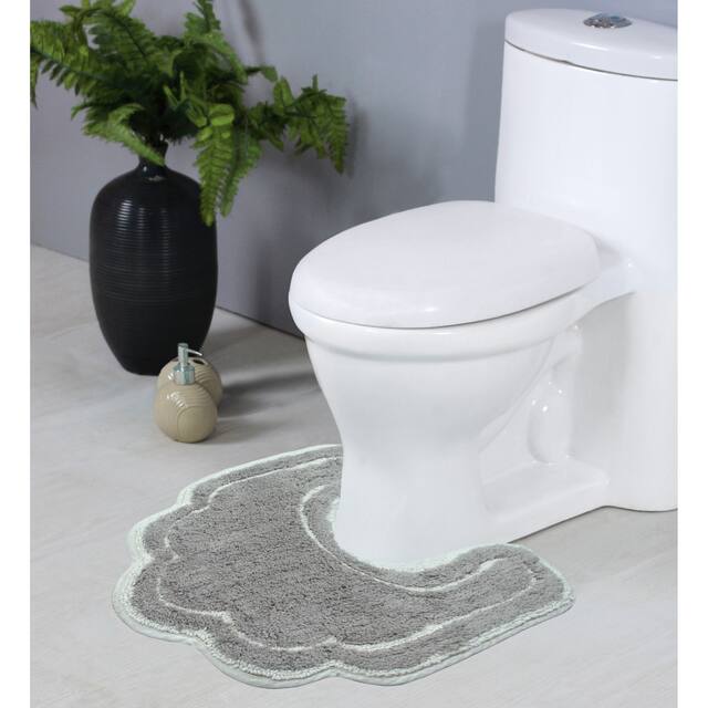 Home Weavers Allure Collection Absorbent Cotton, Machine Washable and Dry Bath Rugs