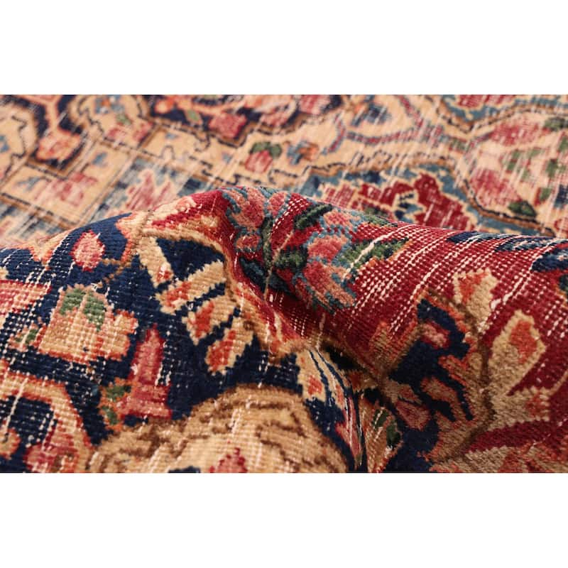 ECARPETGALLERY Hand-knotted Antalya Vintage Burgundy Wool Rug - 4'9 x 7'7