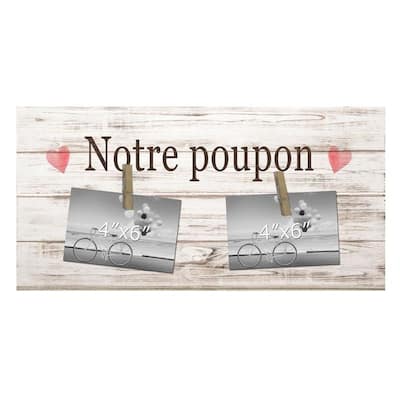 French Text-Notre Poupon Photo Frame