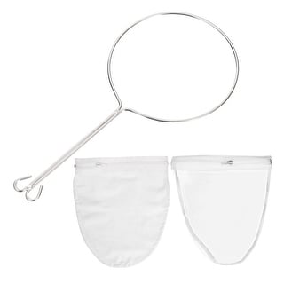 Mesh Strainer Bag, Cloth Nylon Filter Bags with Handle, Small Nut Milk ...