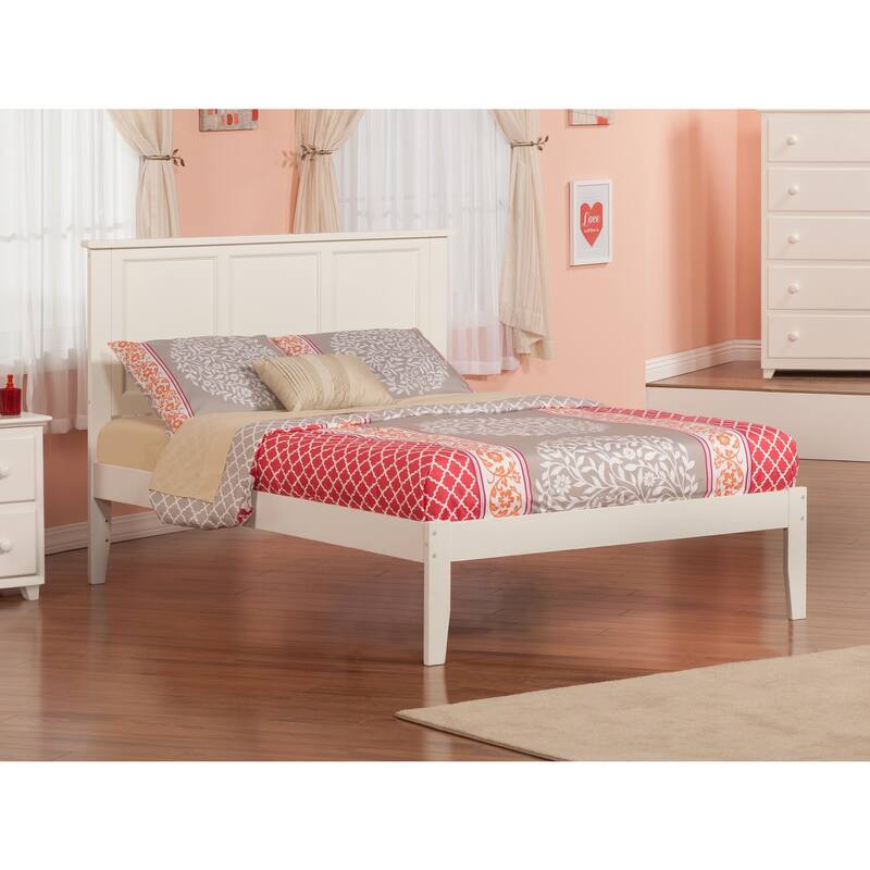 Platform Bed - Solid Hardwood Frame & Open Footboard - Sturdy & Stylish Design